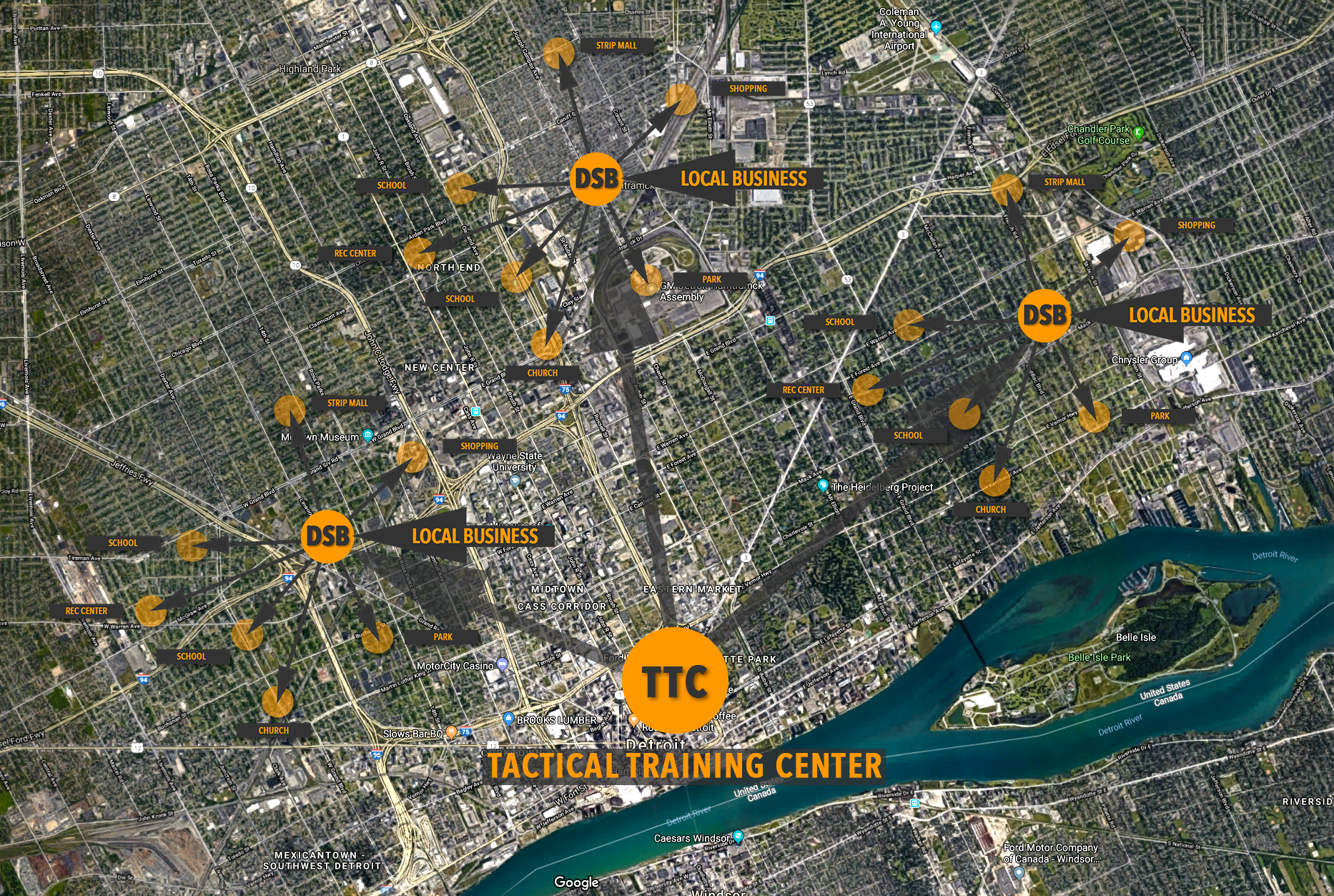 Detroit DSN TTC Map